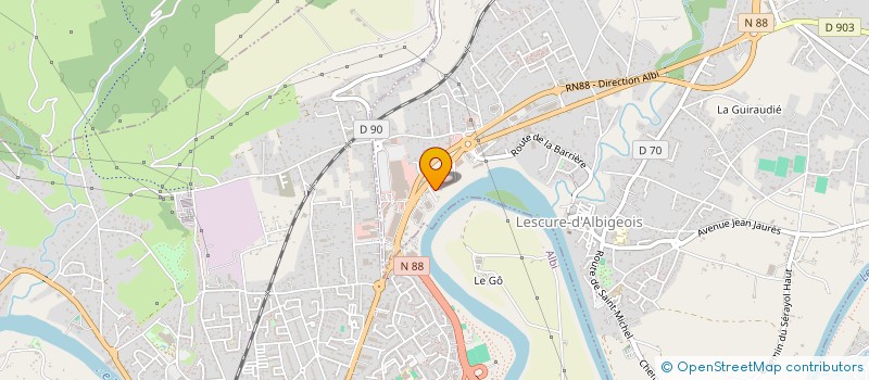 localisation de l'entreprise I POWER  LESCURE-D'ALBIGEOIS