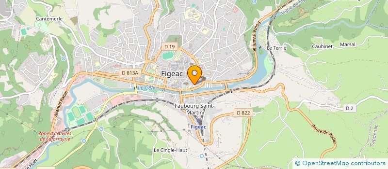 localisation de l'entreprise I.PRESSE  FIGEAC