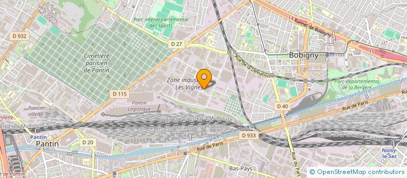 localisation de l'entreprise I - PROD à BOBIGNY