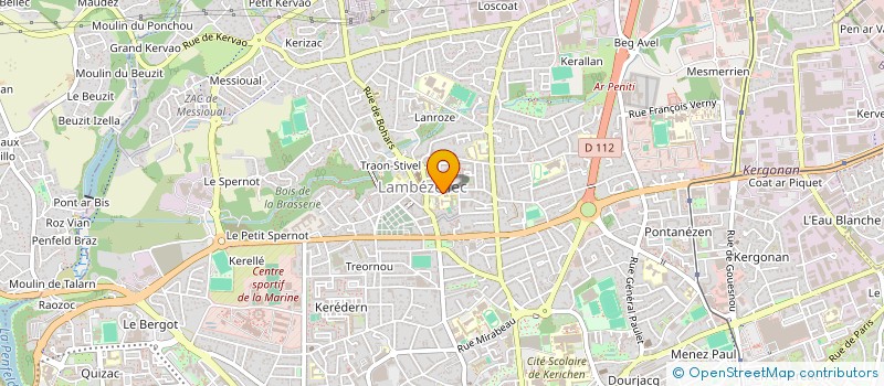 localisation de l'entreprise I-PROD à BREST