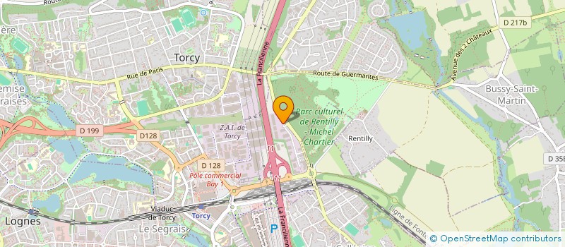 localisation de l'entreprise I-PROTECH  BUSSY-SAINT-MARTIN