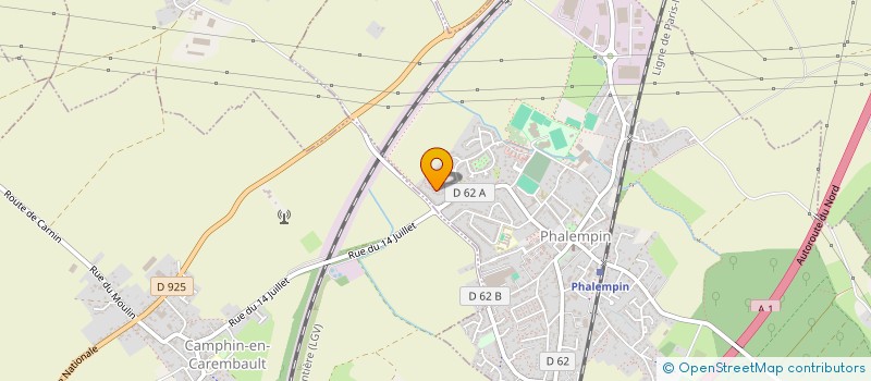 localisation de l'entreprise I.R.A.  PHALEMPIN