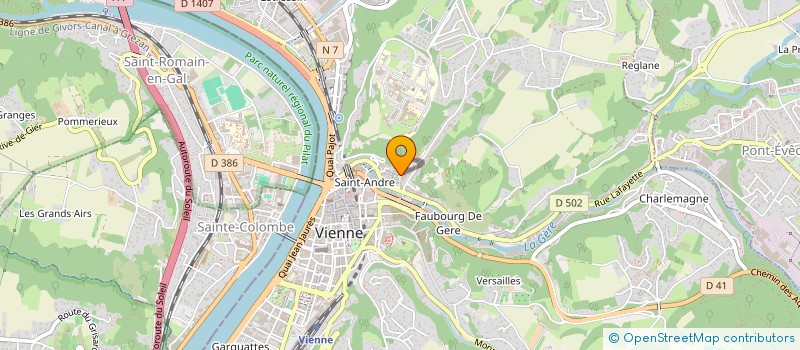 localisation de l'entreprise I R A INGENIERIE RHONE ALPES à VIENNE
