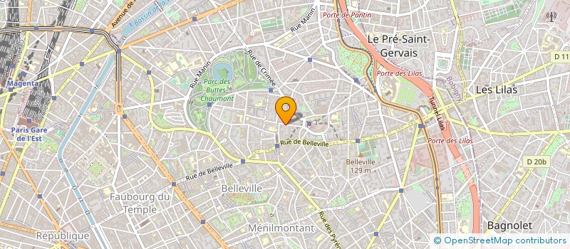 localisation de l'entreprise I.R.B.  PARIS