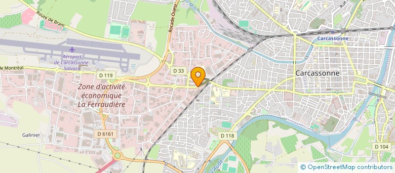 localisation de l'entreprise I.R.C. INVEST à CARCASSONNE