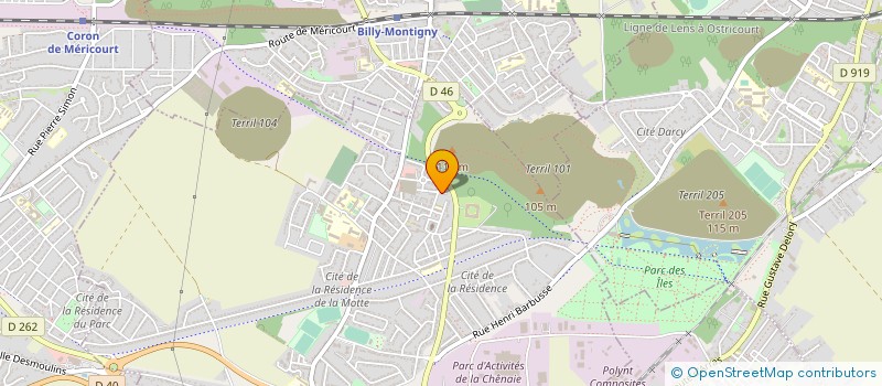 localisation de l'entreprise I.R.D. ELEC 62 à ROUVROY