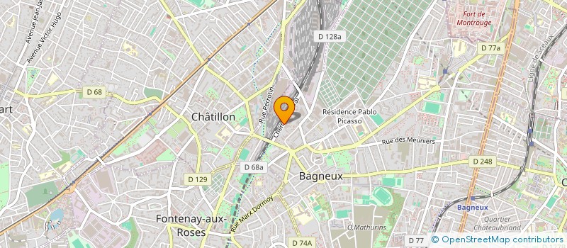 localisation de l'entreprise I.R.E.A. à BAGNEUX