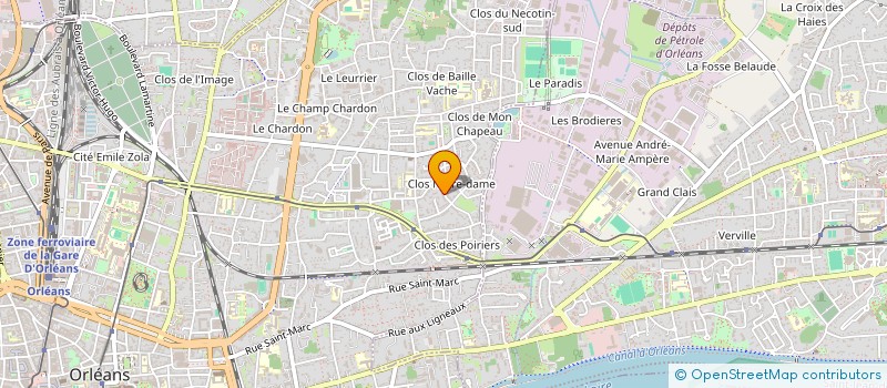 localisation de l'entreprise I.R.I.S. à ORLEANS