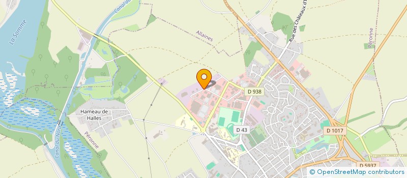 localisation de l'entreprise I.R.I.S. THERMIQUE  PERONNE