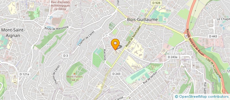 localisation de l'entreprise I.R.M. OSTEO-ARTICULAIRE DU CEDRE à BOIS-GUILLAUME