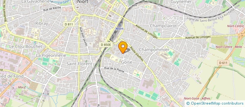 localisation de l'entreprise I.R.M. SCANNER ONCOLOGIE IMONCO  NIORT