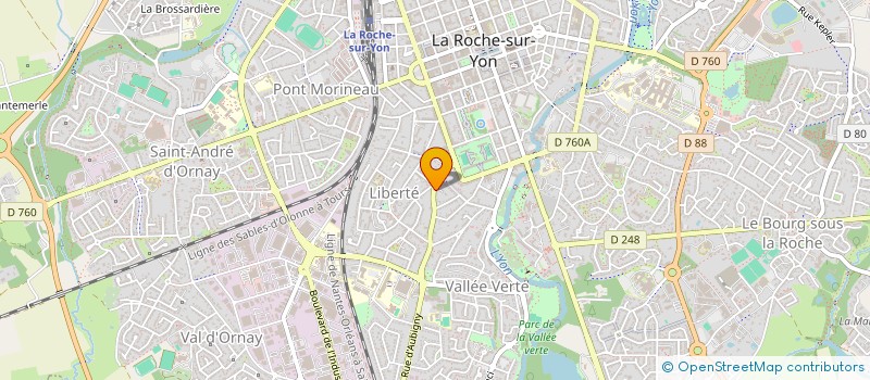 localisation de l'entreprise I'RAID à LA ROCHE-SUR-YON