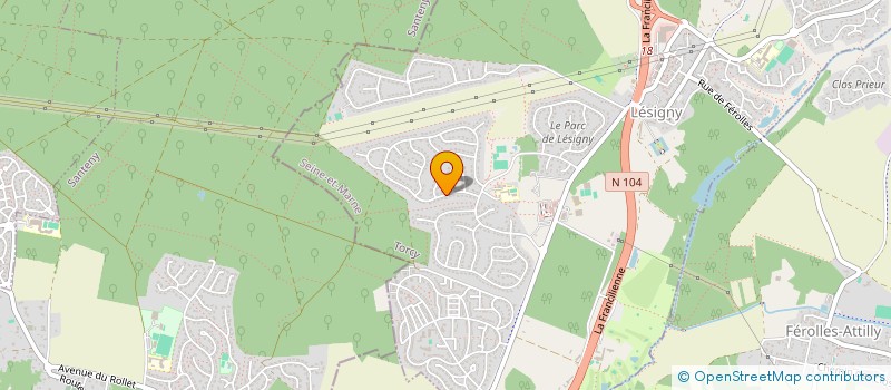 localisation de l'entreprise I RECYCLE  LESIGNY