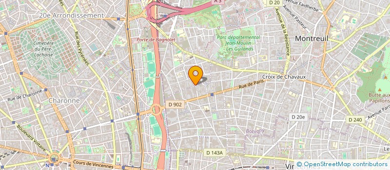 localisation de l'entreprise I-REEL IMMOBILIER  BAGNOLET