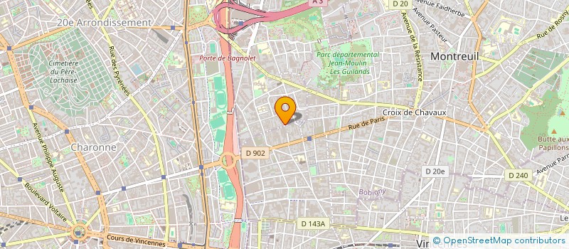 localisation de l'entreprise I REEL PRODUCTION  BAGNOLET
