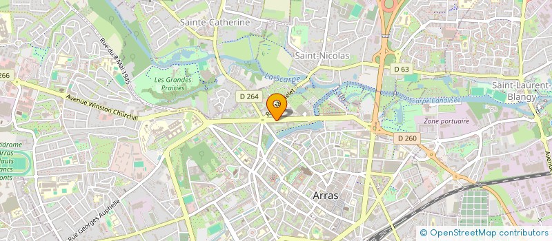 localisation de l'entreprise I.S.A. à ARRAS