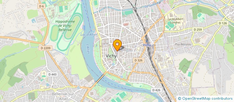 localisation de l'entreprise I.S.A. à VICHY