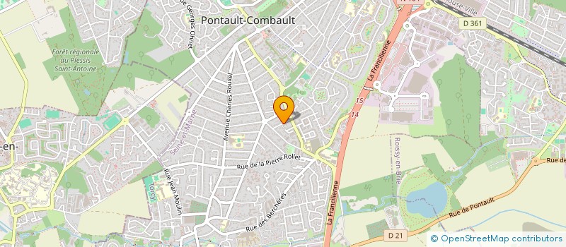 localisation de l'entreprise I.S.A BATIS à PONTAULT-COMBAULT