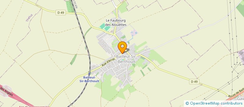 localisation de l'entreprise I.S.A. COM  BAILLEUL-SIR-BERTHOULT