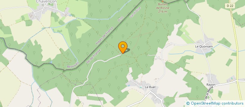 localisation de l'entreprise I.S.A.D  HARAVILLIERS