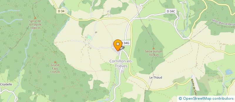 localisation de l'entreprise I.S.B  CORNILLON-EN-TRIEVES