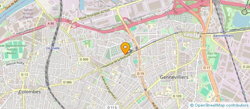 localisation de l'entreprise I S BATIMENT à ASNIERES-SUR-SEINE