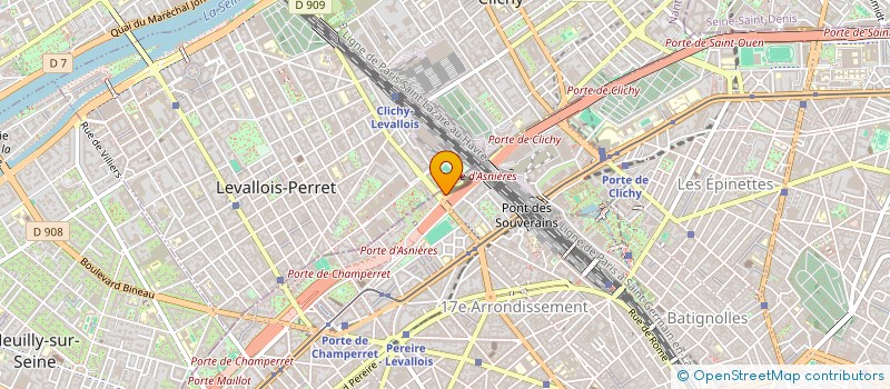 localisation de l'entreprise I.S.C. INFORMATIQUE SERVICE  PARIS