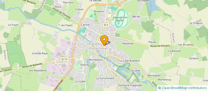 localisation de l'entreprise I.S CREA' à CHATILLON-SUR-CHALARONNE