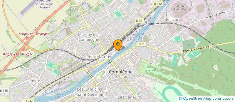 localisation de l'entreprise I.S. DIFFFUSION  MARGNY LES COMPIEGNE