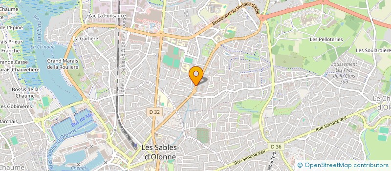 localisation de l'entreprise I S E C à LES SABLES D'OLONNE
