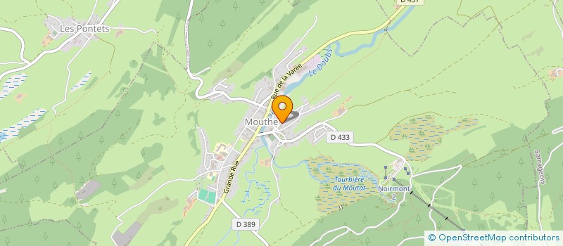 localisation de l'entreprise I.S.G.  MOUTHE