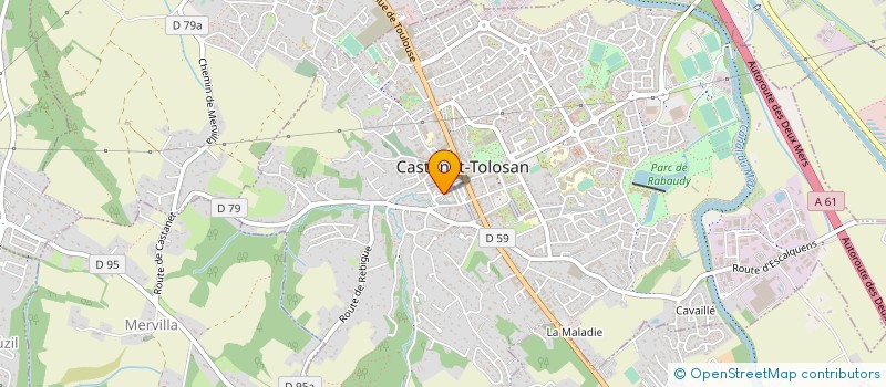 localisation de l'entreprise I.S. HABITAT à CASTANET-TOLOSAN