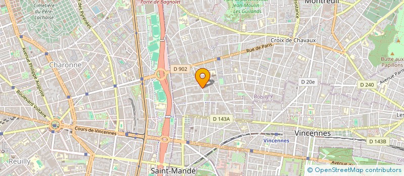 localisation de l'entreprise I.S.I.S. GROUPE BATIMENT à MONTREUIL