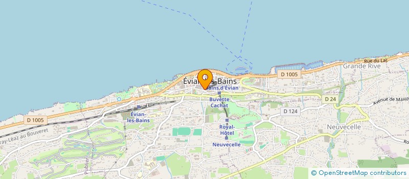 localisation de l'entreprise I.S.I. SARL  EVIAN-LES-BAINS