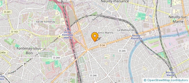 localisation de l'entreprise I.S. IMMO à LE PERREUX-SUR-MARNE