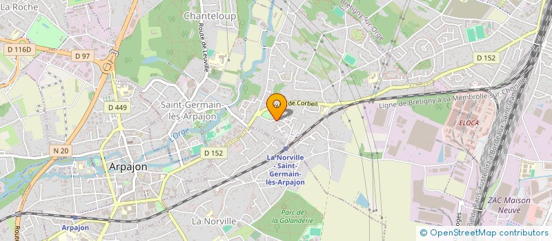 localisation de l'entreprise I.S INVESTISSEMENT à SAINT-GERMAIN-LES-ARPAJON