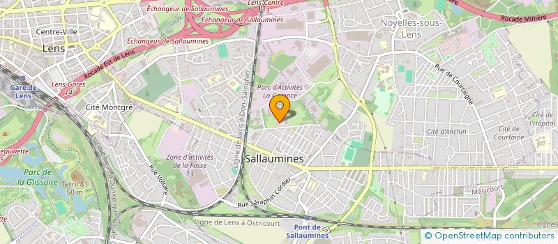 localisation de l'entreprise I.S LOGISTICS à SALLAUMINES
