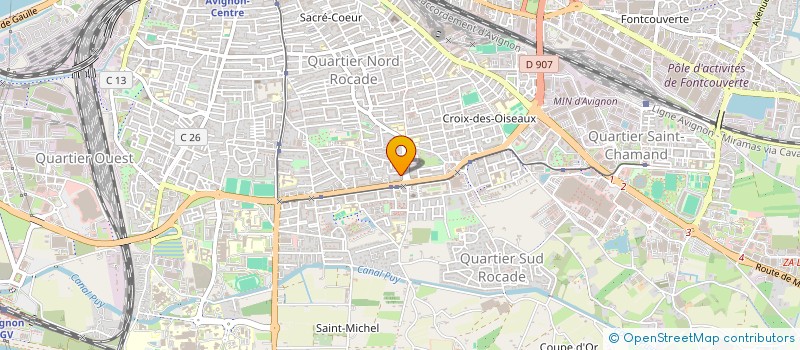 localisation de l'entreprise I.S.M.  AVIGNON