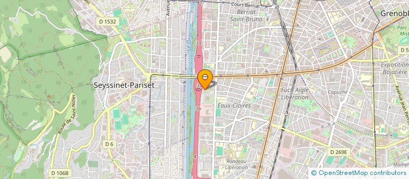 localisation de l'entreprise I.S. MERMOZ  GRENOBLE