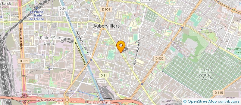 localisation de l'entreprise I.S.N BATI FRANCE à AUBERVILLIERS