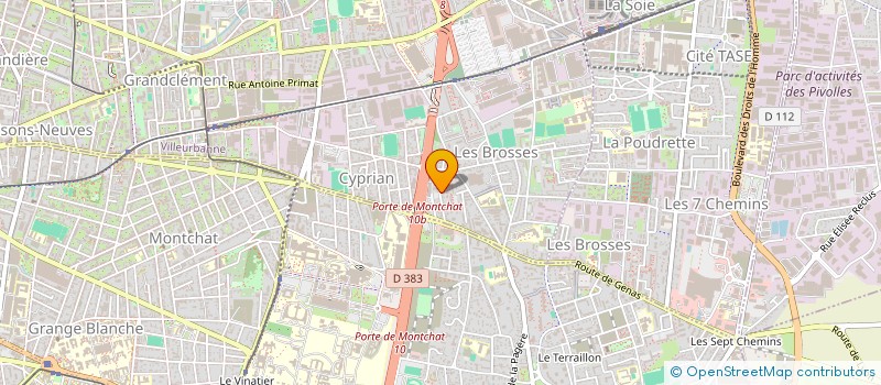 localisation de l'entreprise I S N TRANSPORTS  VILLEURBANNE