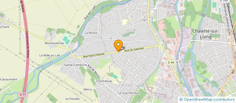 localisation de l'entreprise I.S.O à CHALETTE-SUR-LOING