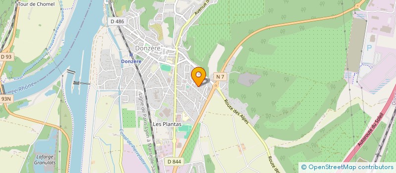 localisation de l'entreprise I.S.P - ISO ENERGIE à DONZERE