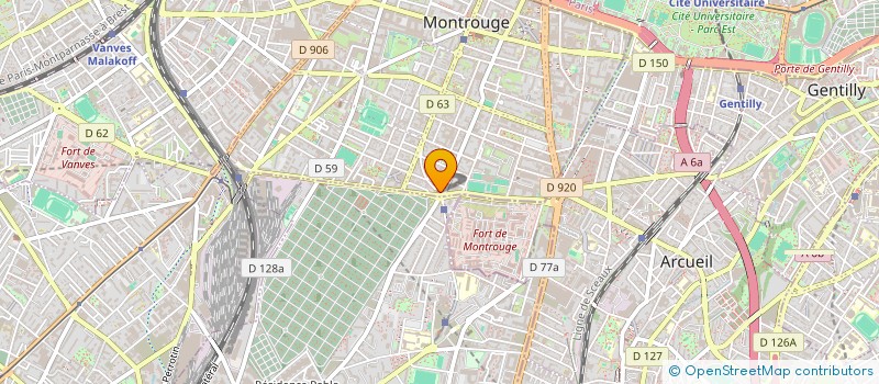 localisation de l'entreprise I.S.R. FRANCE INTERNATIONAL SERVICE AND RESORT FRANCE  MONTROUGE