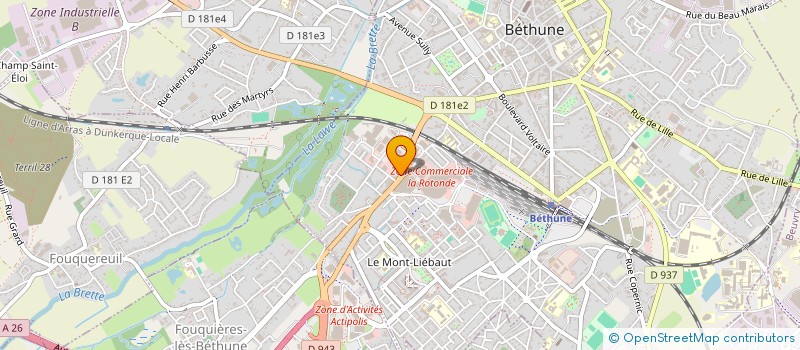 localisation de l'entreprise I.S.S.A.G.I.62 à BETHUNE