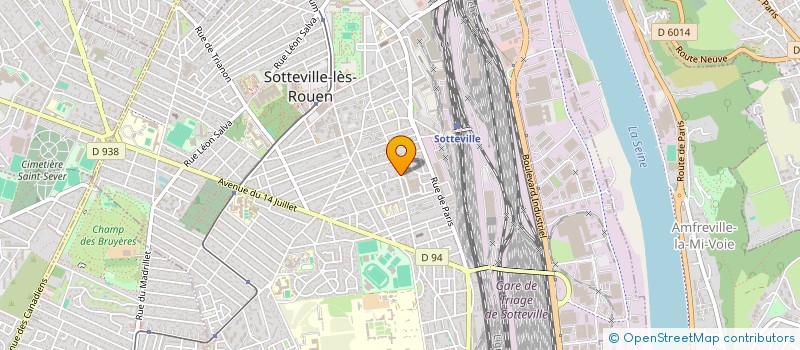 localisation de l'entreprise I.S SERVICE  SOTTEVILLE-LES-ROUEN