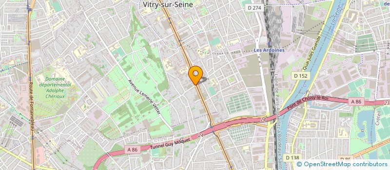 localisation de l'entreprise I.S.T. à VITRY-SUR-SEINE