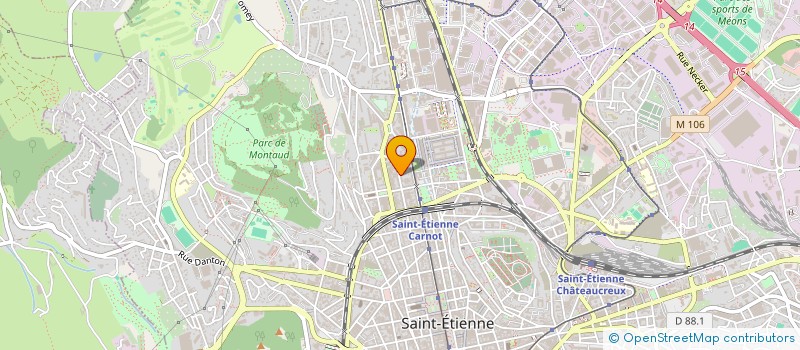 localisation de l'entreprise I.S TRANSPORTS  SAINT-ETIENNE