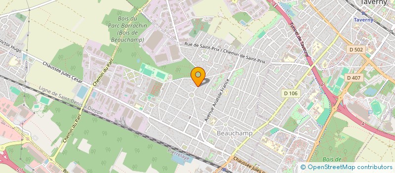 localisation de l'entreprise I S V  BEAUCHAMP