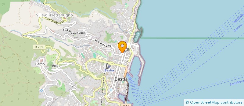 localisation de l'entreprise I SCRIZZUTECHJI à BASTIA